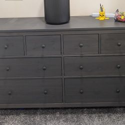 Hemnes 8-drawer dresser, Gray 63*37 3/4"