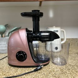 Juicer Machines, Picberm Slow Masticating Juicer Extractor with Quiet Motor Easy to Clean, BPA-Free