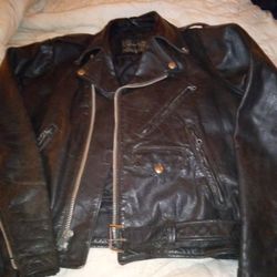  Men's Leather Riding Jacket