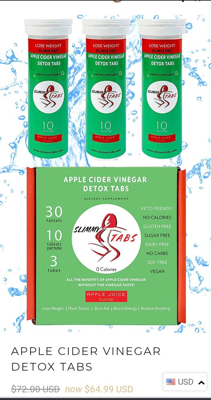 Apple Cider Vinegar Detox Tabs