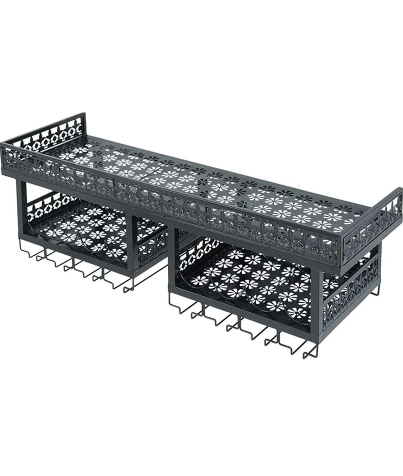 New 2 Tier Wall Mount Wine Rack READ DESCRIPTION