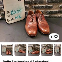 Bally Switzerland Salvador II Brown Leather Shoe