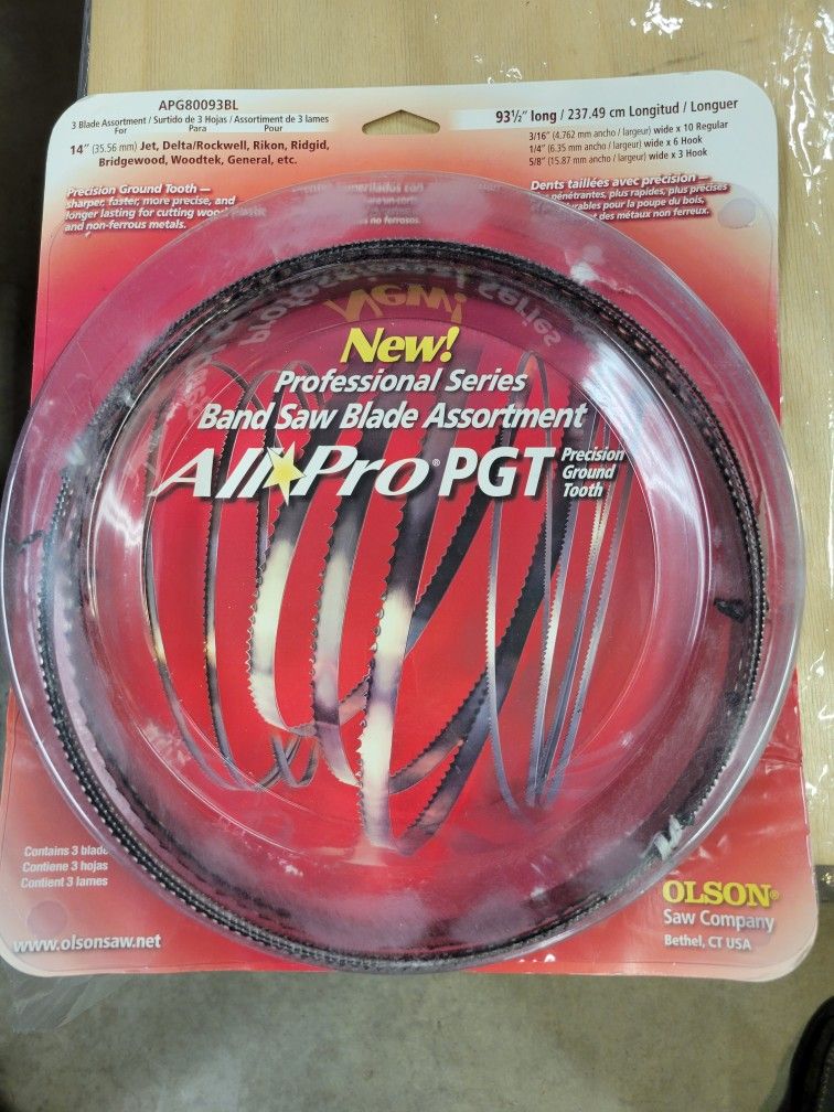 New 14" Band Saw Blade Pack