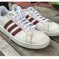 Adidas White And Red Stripes