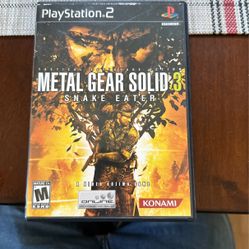 Metal Gear Solid 3 : Snake Eater PS2
