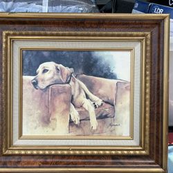 Art Framed And Matted  Canvas Finished