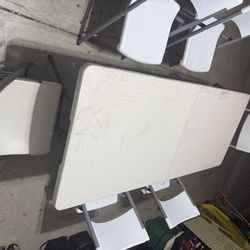 6ft lifetime Table&6chairs