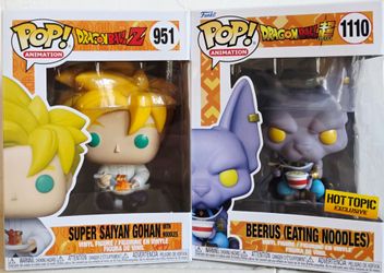 Funko Pop DBZ Beerus & Saiyan Eating Noodles