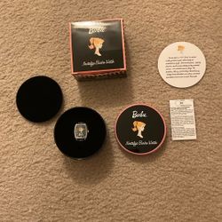 NIB Nostalgic Vintage Barbie Black Watch 2002. Avon 