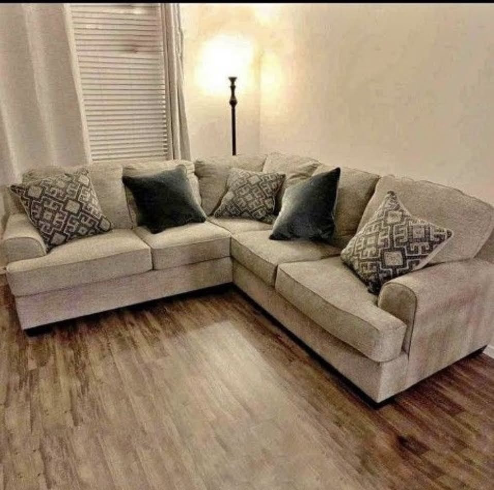 Bovarian Stone 2pc Sectional L Shape Sofa