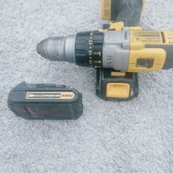 Dewalt Hammer Drill W/ 2 20v Batteries