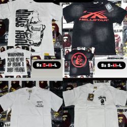 Bape x Hellstar x Gallery Dept x ALOCS T-Shirt Bundle