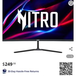 Acer 27inch Curved Monitor