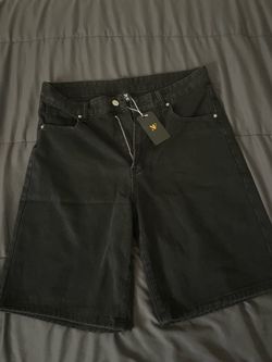 Black Denim Jean Shorts (Sizing In Description)