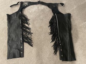 Black Leather Chaps XS