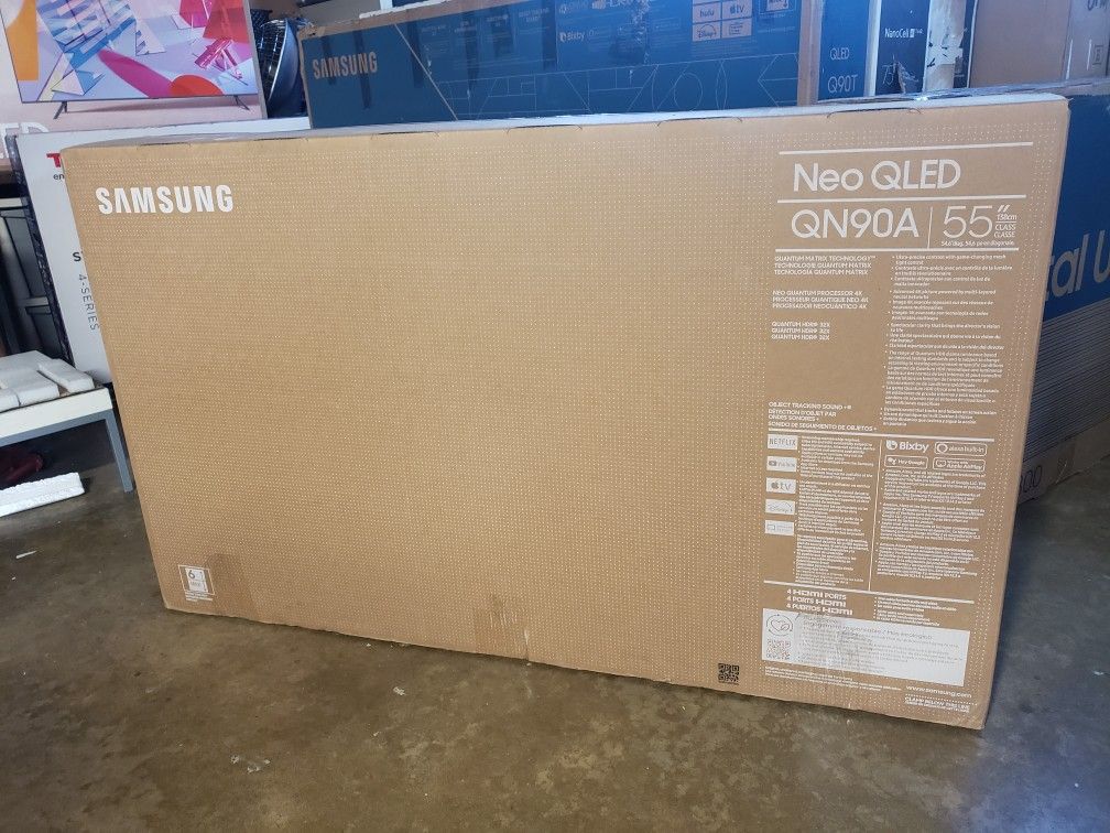Tv Samsung 55", 4k, Q90A, 2021 Model, New Quantom Processor, Quantom HDR 32, Google, Slim, Excellent