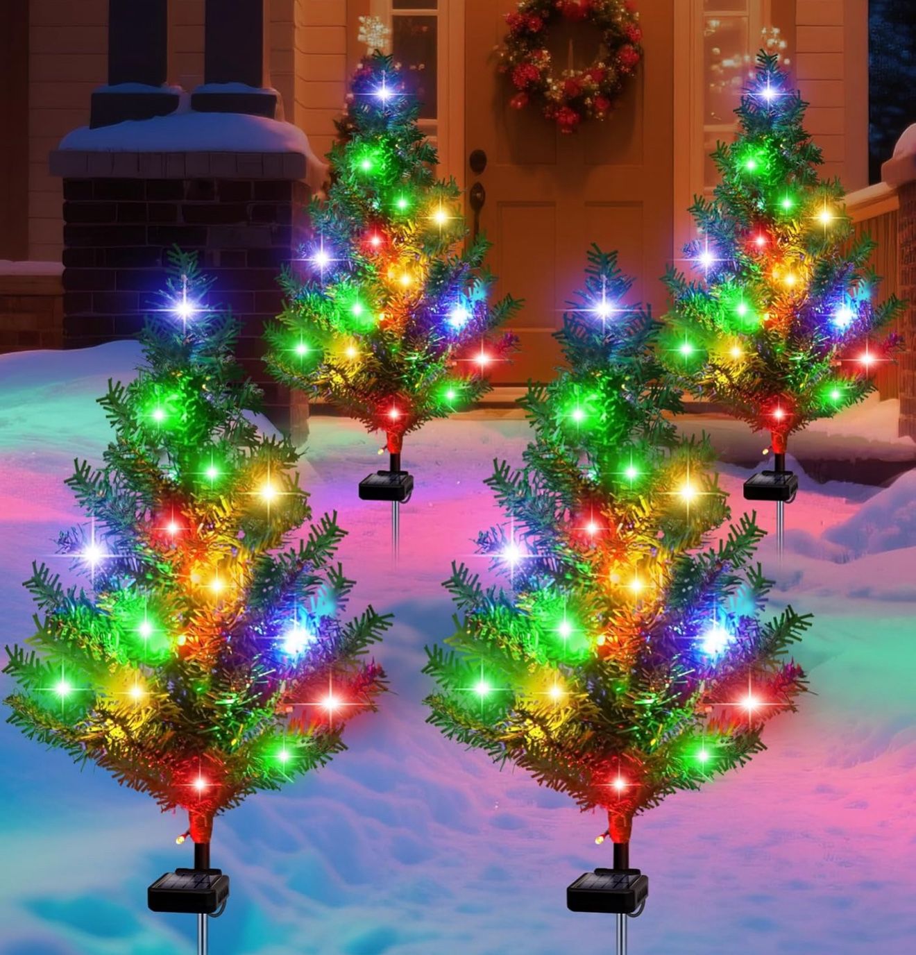 Solar Christmas Tree Outdoor Decor(CH056)