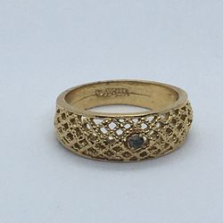 PRETTY AVON GOLD TONE RING SIZE  8⭐️⭐️⭐️⭐️⭐️ VINTAGE TO FASHION 