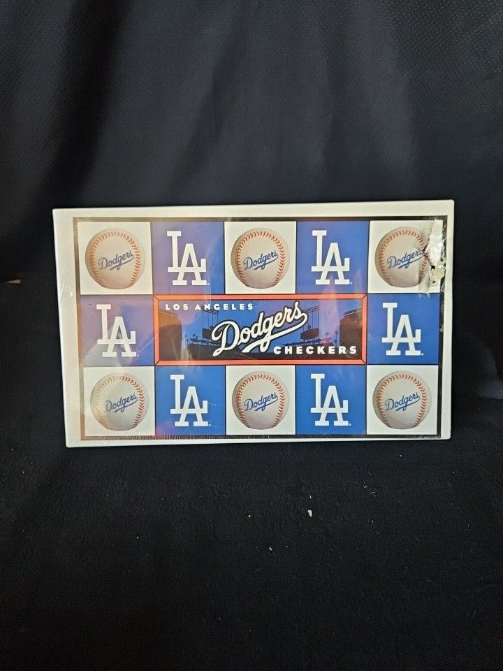 MLB Major League Baseball LA Dodgers vs. San Fransisco Giants Checkers COMPLETE!