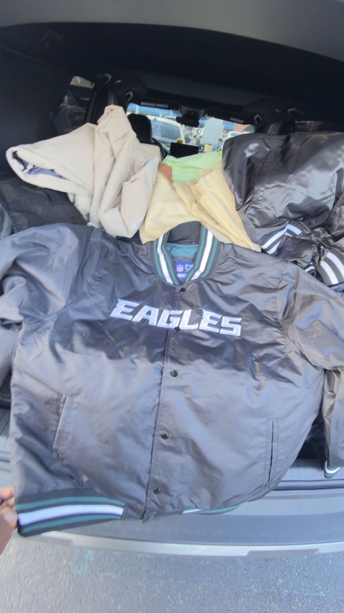 Philadelphia eagles varsity jacket sz xl nwt