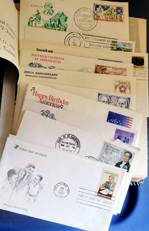 3 BINDERS OF 1st DAY OF ISSUE STAMPS