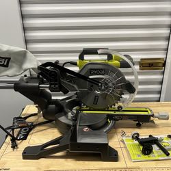 RYOBI 15 Amp 10 in. Corded Sliding Compound Miter Saw with LED Cutline Indicator