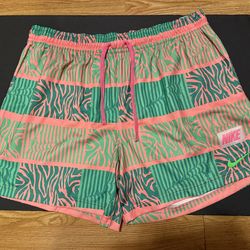 Nike Club Trippy Safari Mesh Coral Chalk/Pink Shorts FN1464-611 - Men’s XXL- NWT