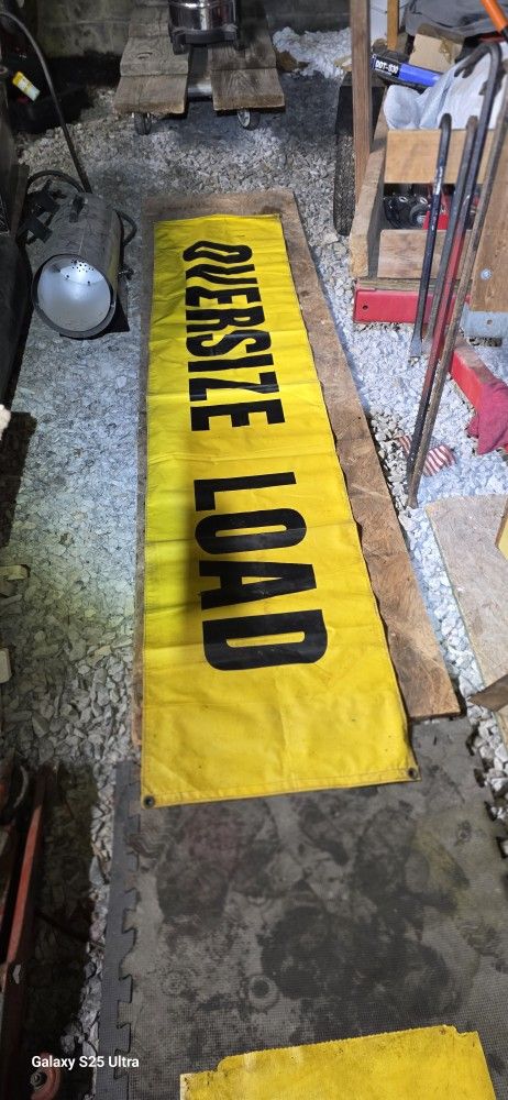 8' Vinyl Banner Oversize Load & Wide Load