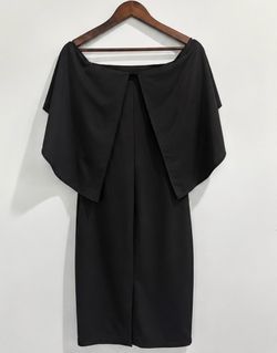Black Cape-Style Mini Dress