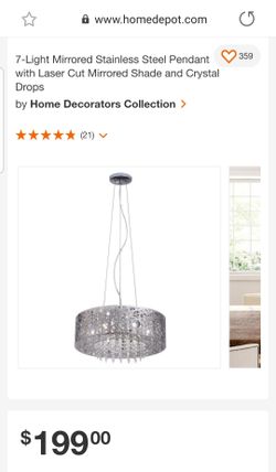 Stainless Steel 7 Lights Pendant