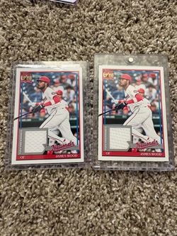 James Wood topps PATCH cards qty 2