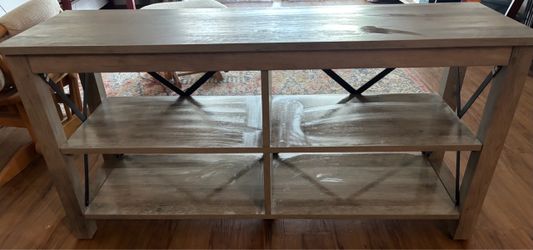 Farmhouse Wood and Metal TV Stand