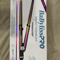 Nano Titanium Prima Ionic Hair Straightener – Professional Flat Iron & Curling Iron in One for Stylists, Pro Styling Hair Tool