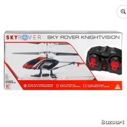 Sky Rover KnightVision Remote Control Drone Helicopter with LED Lights Red New