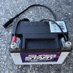 Super Start Power Sport  ETX9 AGM battery. 