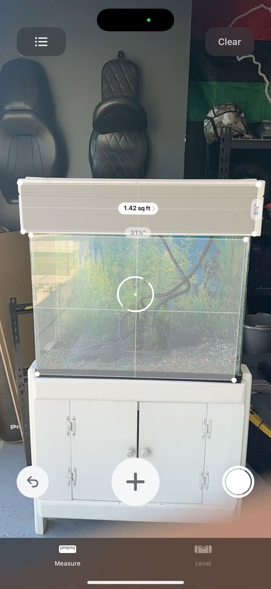 45 gallon aquarium with stand and lights.