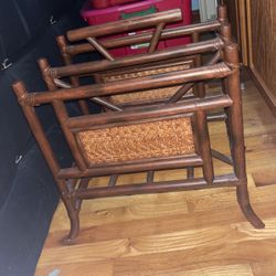 Rattan Magazine Rack 