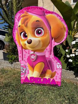 CUSTOM Skye paw patrol pinata
