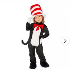 Cat in the hat costume size 2T
