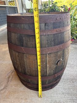 2 Med Size Wooden Barrels