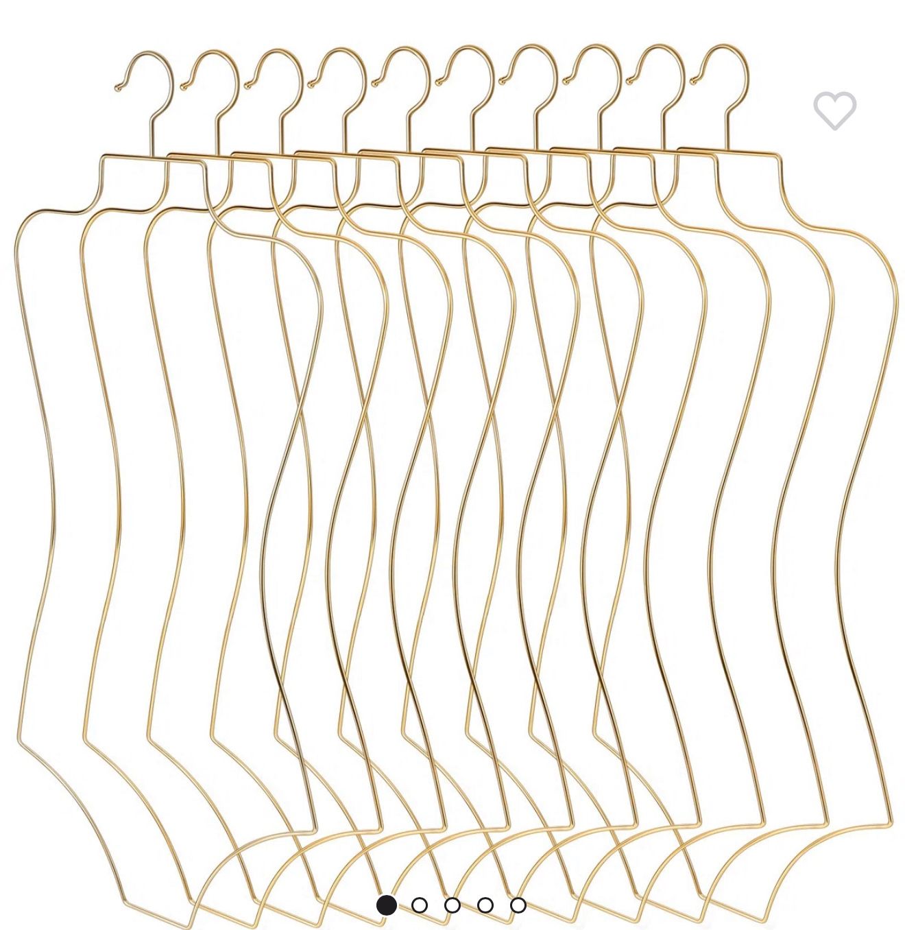 Ganchos De Ropa Dorados De Cuerpo