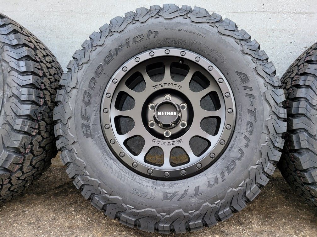 17 Inch Method NV305 33 Bfgoodrich Ko2 Tires 285 70R17 For Sale In 17-inch-method-nv305-33-bfgoodrich-ko2-tires-285-70r17-for-sale-in