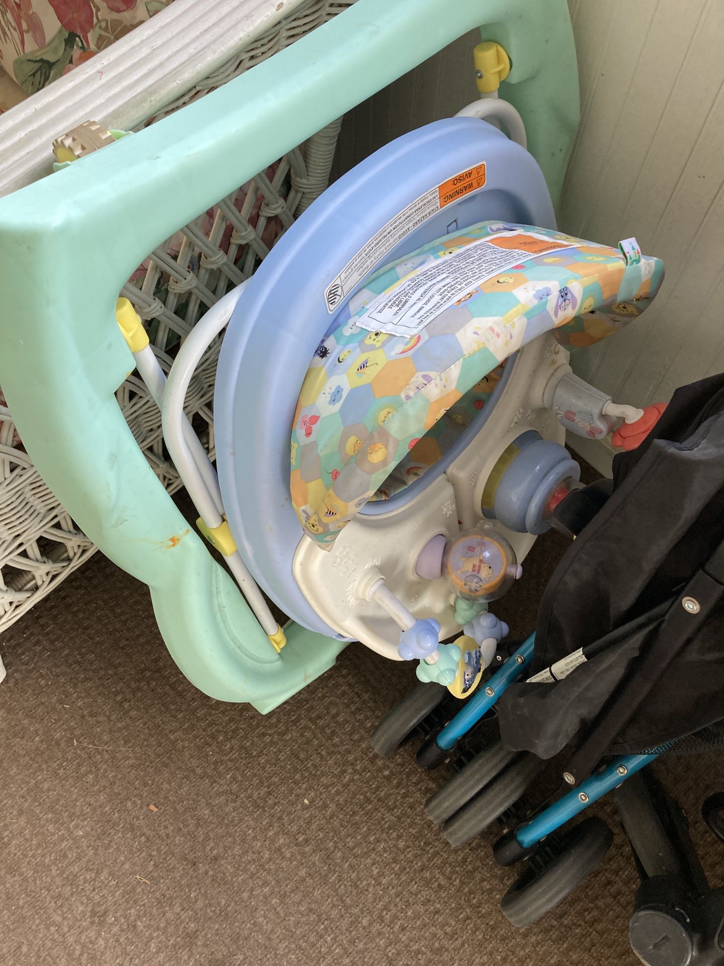 Winnie The Pooh Infant Walker With Convertable Tray To Play 