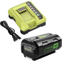 Energup 40Volt 6500mAh Replacement Ryobi 40V Battery and Charger Kit