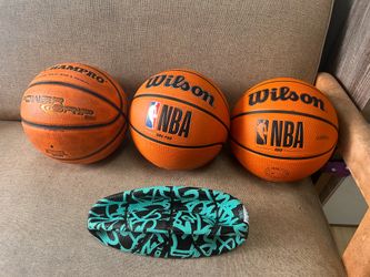 Lot of 4 Basketballs – Wilson NBA & Champro