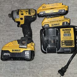 Impact Drill With 6, 3, 2 Amp Batteries Charger Included. 