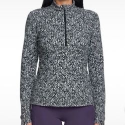 NWT Spyder women fleece half zip Active top Size L