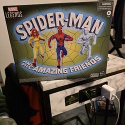 Marvel Legends Spiderman and his Amazing Friends 3 Pack Figures