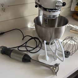 Kitchen Aid mixer and blender
