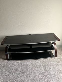 Glass TV stand